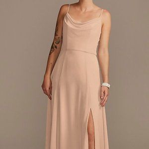 Chiffon Bridesmaid Dress with Slit
